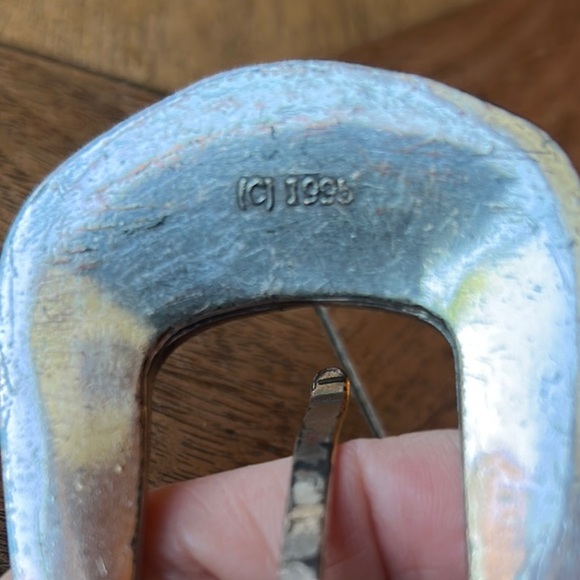 Brighton Vintage ‘90’s White Leather Seashell and Flower Belt - Picture 14 of 15